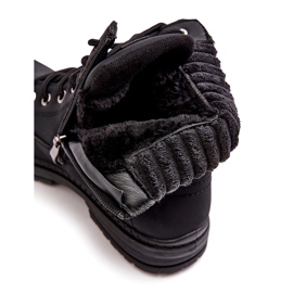News Naisten Nahkaeristetyt Trappers Musta 2