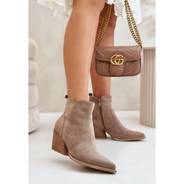 Step in style Saappaat Malli Virtris RQ491 Tumma beige - Astu tyyliin 1