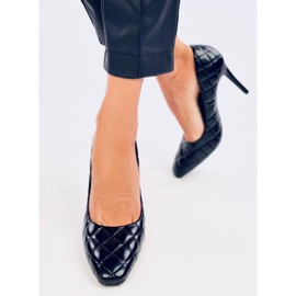 Mustat naisten tikatut korkokengät 2