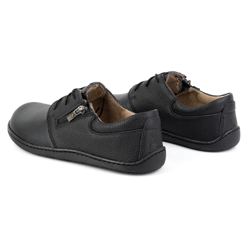 Olivier Naisten avojaloin minimalistiset nahkakengät 1244 musta 2