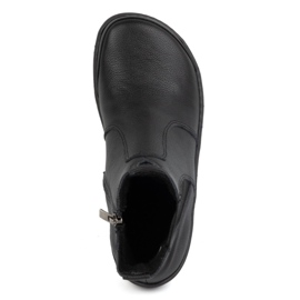 Olivier Naisten avojaloiset Chelsea-saappaat vetoketjulla, eristetty 1263, musta 1