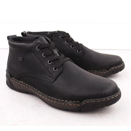 Miesten eristetty nahka Rieker RKR748 musta 1