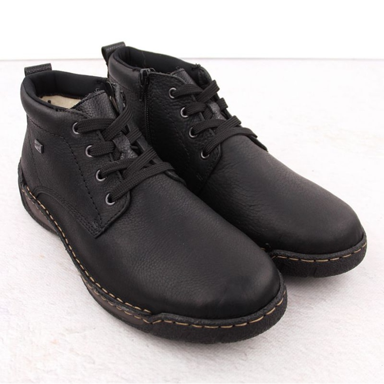 Miesten eristetty nahka Rieker RKR748 musta 2