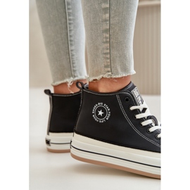 Eristetyt naisten tennarit Eco Leather Platformilla Big Star OO274062 Musta 3