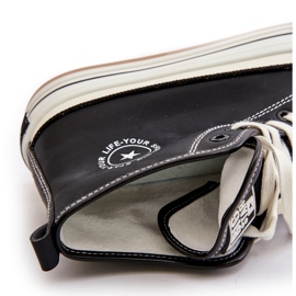 Eristetyt naisten tennarit Eco Leather Platformilla Big Star OO274062 Musta 1