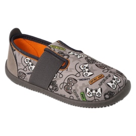 Befado lasten tossut, nahkainen sisäosa, joustava alaosa, 901Y021, harmaa 3