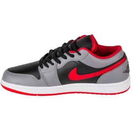 Nike Air Jordan 1 Low 553558-060 Harmaa-musta 1