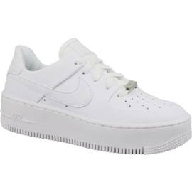 Nike Air Force 1 Sage Low AR5339-100 valkoiset nahkakengät valkoinen 4
