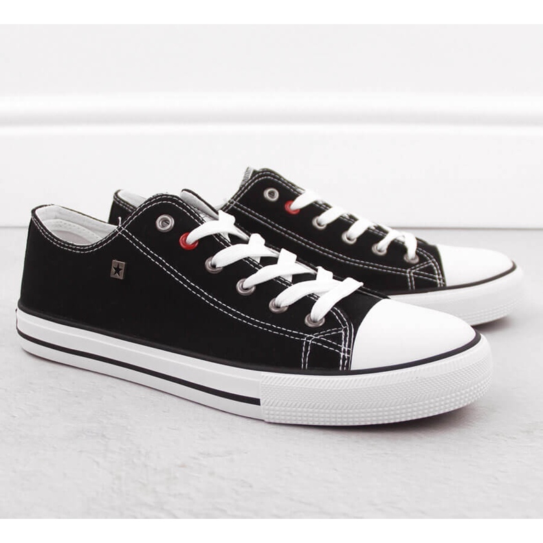 Miesten mustat tekstiililenkkarit Big Star NN174300 1