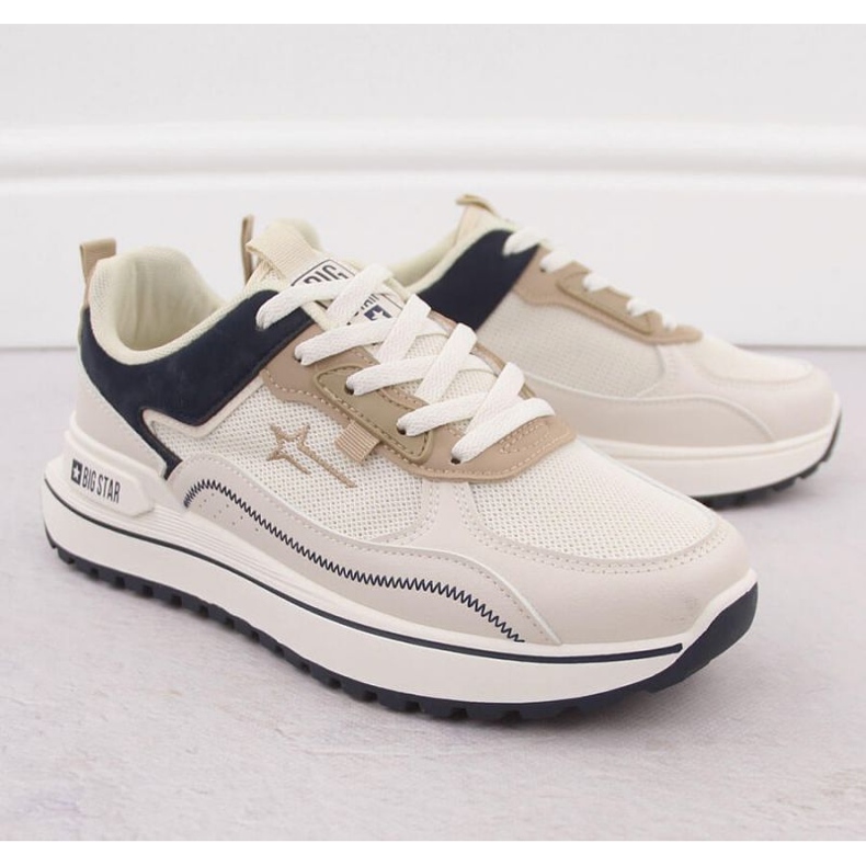 Naisten urheilukengät Big Star NN274A092 Valkoinen beige 2