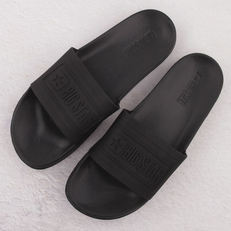 Naisten flip flops Big Star OO274044 Black -sovellukselle musta 2
