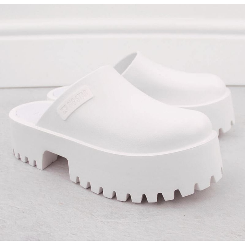 Tukkeutuu massiivisella pohjalla Big Star NN274015 White valkoinen 2