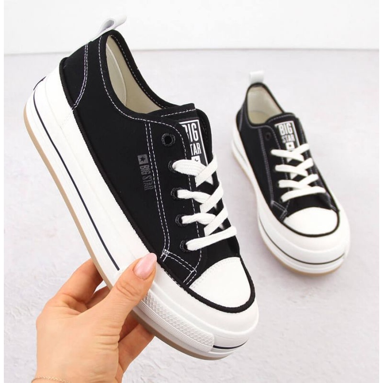 Big Star Sneakers NN274204 Black Platform musta 1