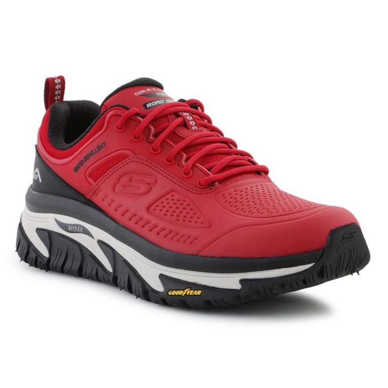 Skechers Arch Fit Road Walker Recon 37333-RDBK -kengät punainen 1