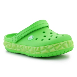 Crocs Croc Band Geometric Glow Band Clog K Jr 210132-3WA varvastossut vihreä 2