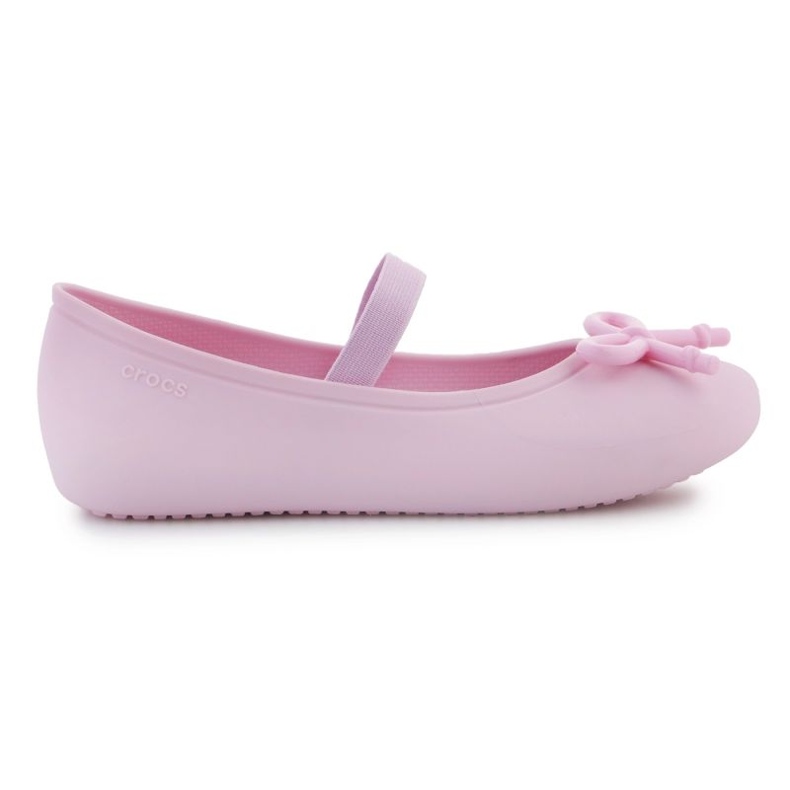 Crocs Brooklyn Bow Flat K Jr 210136-6GD sandaalit vaaleanpunainen 1