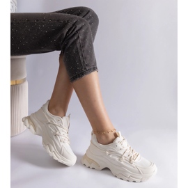 Beige Sports -lenkkarit massiivisella pohjalla 2