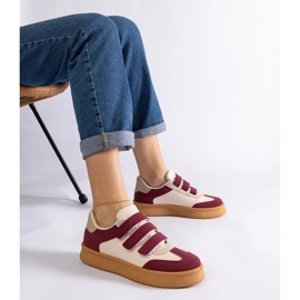 Burgundy lenkkarit tarrakiinnitys punainen 1