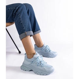 Siniset urheilulenkkarit massiivisella pohjalla sininen 1