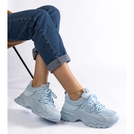 Siniset urheilulenkkarit massiivisella pohjalla sininen 2