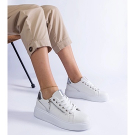 Naisten valkoiset urheilulenkkarit valkoinen 1