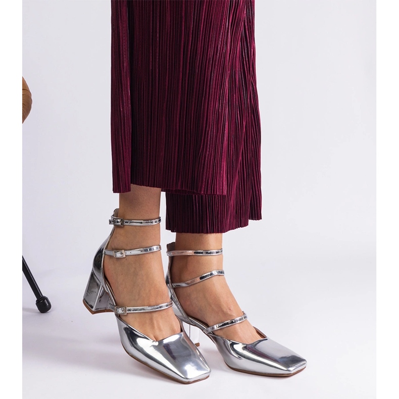 Hopeapumput lakattiin pylväällä, jossa on soljet 1