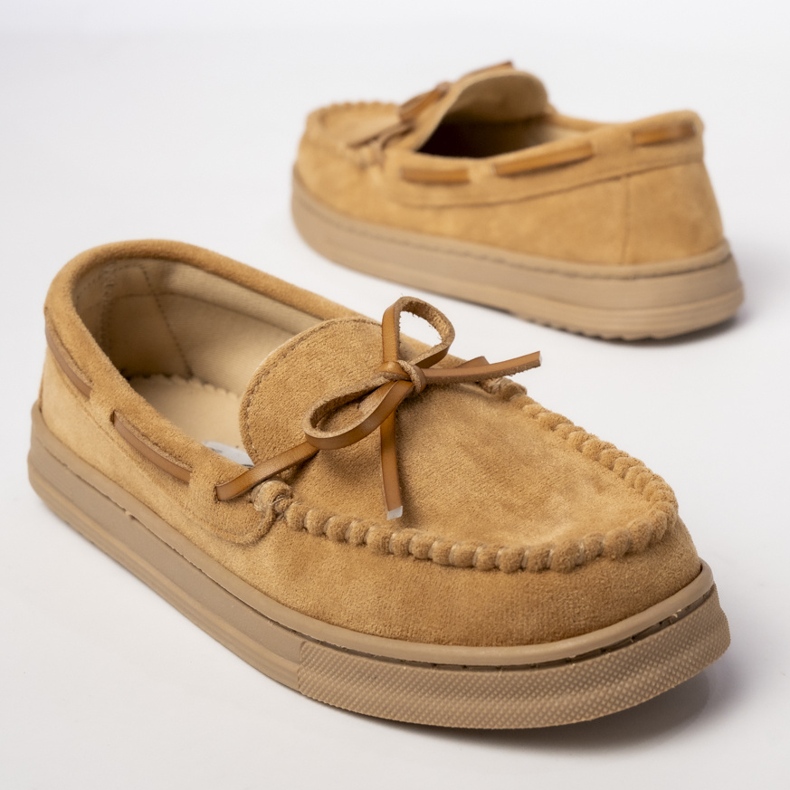 Naisten kamelin leipomot, mokkanahka keulalla beige 2