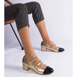 Mustan nenän kultaiset pumput kultainen 1