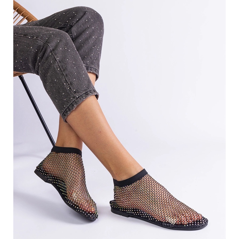 Mustaverkon sandaalit, joissa on zirkonia 2