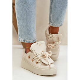 Naisten lenkkarit, beige 3
