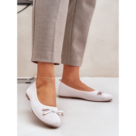 Mesh Ballerinas kevyellä kerjäläisellä keulalla beige 2