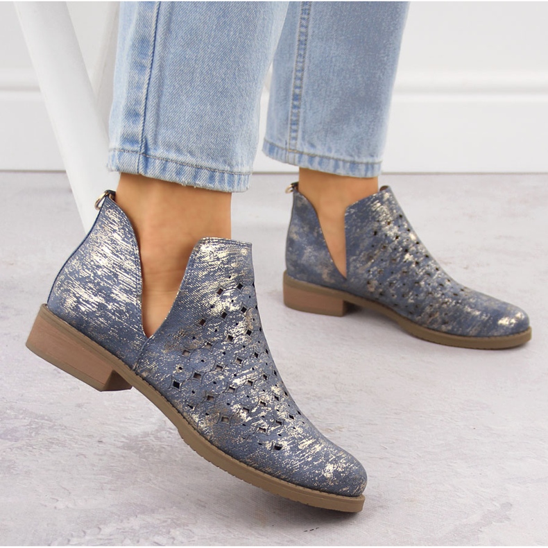 M. DASZYŃSKI Naisten saappa sininen 2