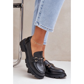 Klassiset naisten leipomot, joissa on ekologinen nahka musta 2