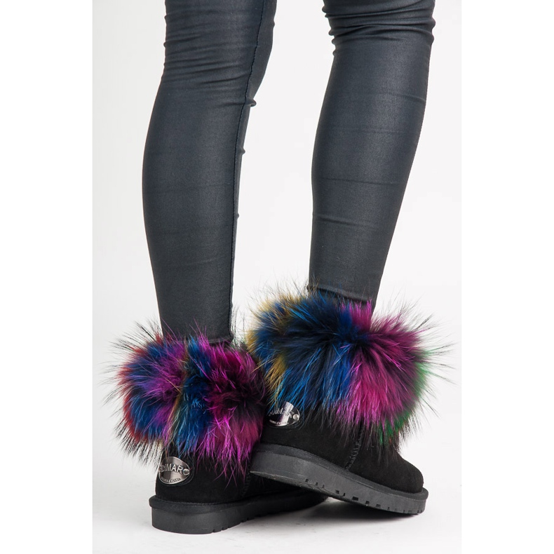 Dimar Monivärinen nahkamukluki musta 2