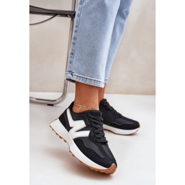 Naisten urheilukengät lenkkarit mustat 2