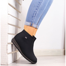 Naisten saappaat eristetty Black Rieker 98251-00 musta 2