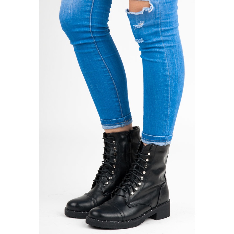 Anesia Paris Mustat solmitut nilkkurit 1