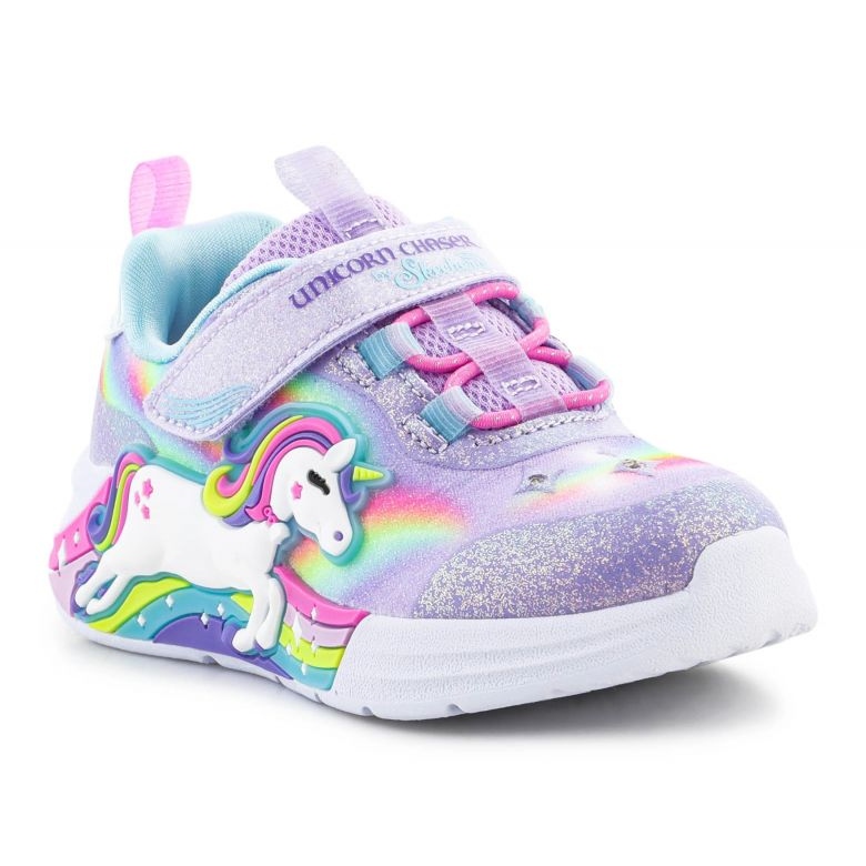 Skechers S-Lights Tyttöjen Unicorn Chaser kengät 302298N-LVMT violetti 2