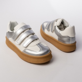 Naisten urheilun lenkkarit hopeavalkoiset 1