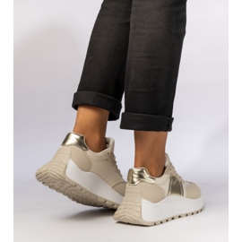 Naisten beige -urheilun lenkkarit 1