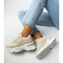 Naisten beige -urheilun lenkkarit 1