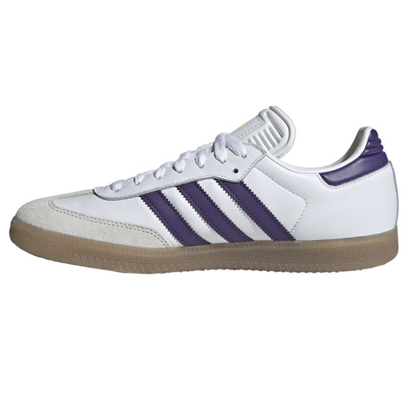 Adidas Samba Messi IH8161: n valkoiset ja violetti kengät valkoinen 1