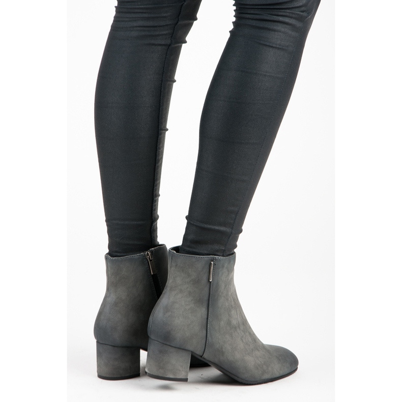 Vinceza Matalakorkoiset saappaat harmaa 1