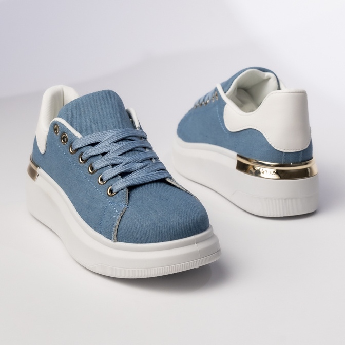 Naisten siniset urheilun lenkkarit sininen 1