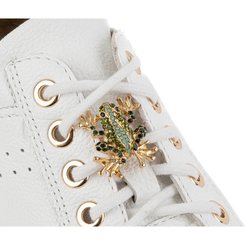 Olivier Naisten nahkakengät lenkkarit 1279 valkoista valkoinen 2