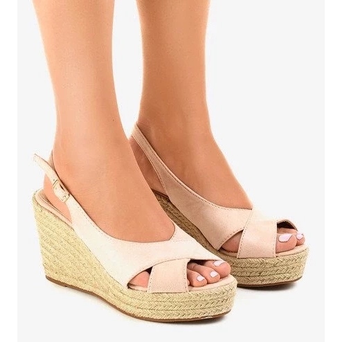 Mokkasaappaat kevääseen, naisten korkokengät beige 2