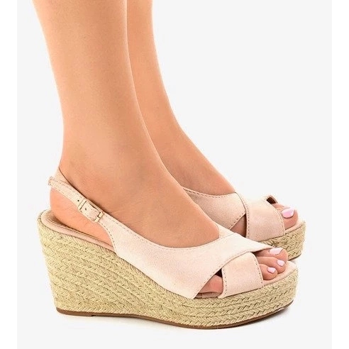 Mokkasaappaat kevääseen, naisten korkokengät beige 1