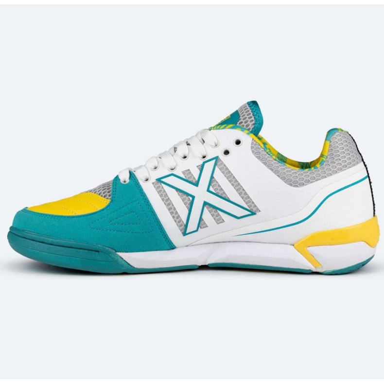 Munich München Prisma 37 vuonna 3116038 valkoiset ja keltaiset jalkapallokengät valkoinen 1