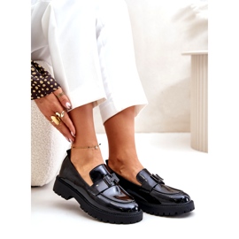 Naisten patentoidut mokasiinit Vinceza 62187 musta 7