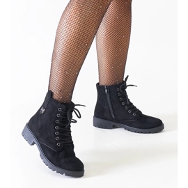 Mokkanahkaiset matalakorkoiset pumput, klassiset mustat naisten matalakorkoiset kengät 2